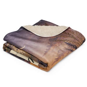 Fibromyalgia Blanket, Softly Unbroken Moonlit Botanical Throw, Chronic Illness Gift