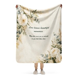 Sympathy Comfort Blanket, Bereavement Gift for Loss, 50×60 Sherpa Throw