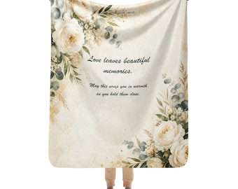 Sympathy Comfort Blanket, Bereavement Gift for Loss, 50×60 Sherpa Throw