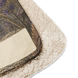 Fibromyalgia Blanket, Softly Unbroken Moonlit Botanical Throw, Chronic Illness Gift