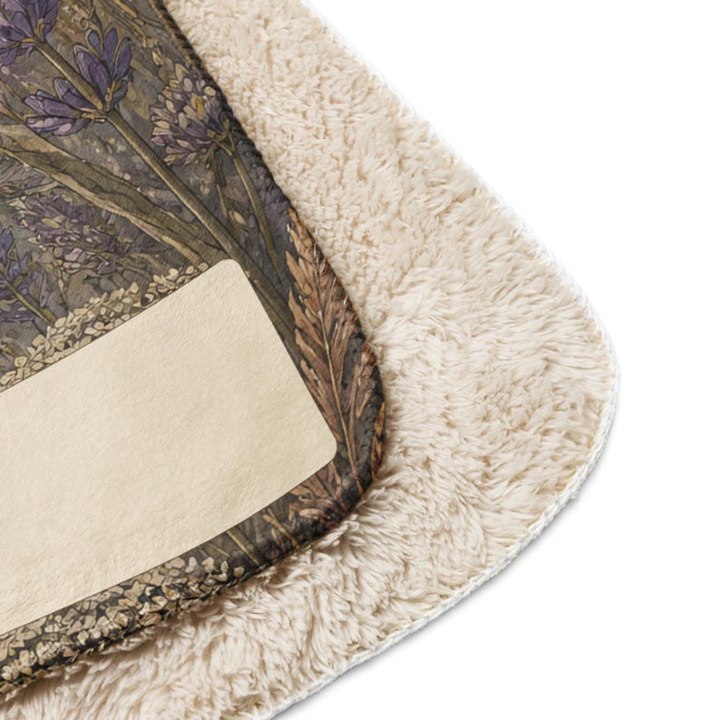 Fibromyalgia Blanket, Softly Unbroken Moonlit Botanical Throw, Chronic Illness Gift