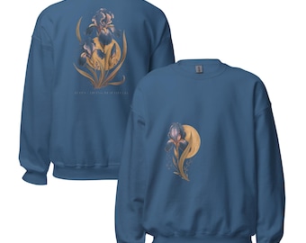 Lupus Awareness Sweatshirt, Living Beautifully Iris Back Print, Autoimmune Disease Gift