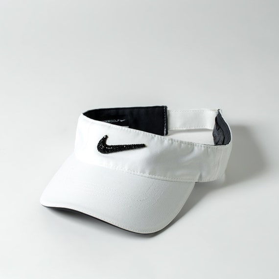 White Bling Nike Visor Hat Golf Visor 