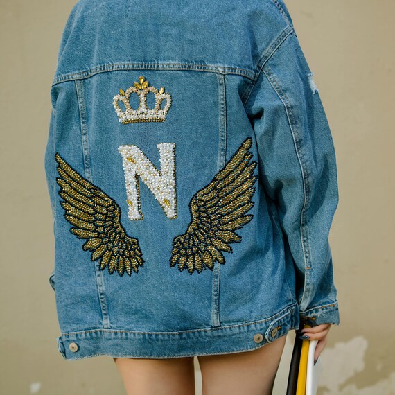 Personalized Initial Letter Jacket Custom Jacket Name Etsy