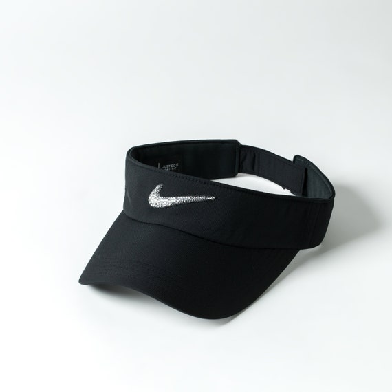 Black Swarovski Nike Visor Hat Golf 