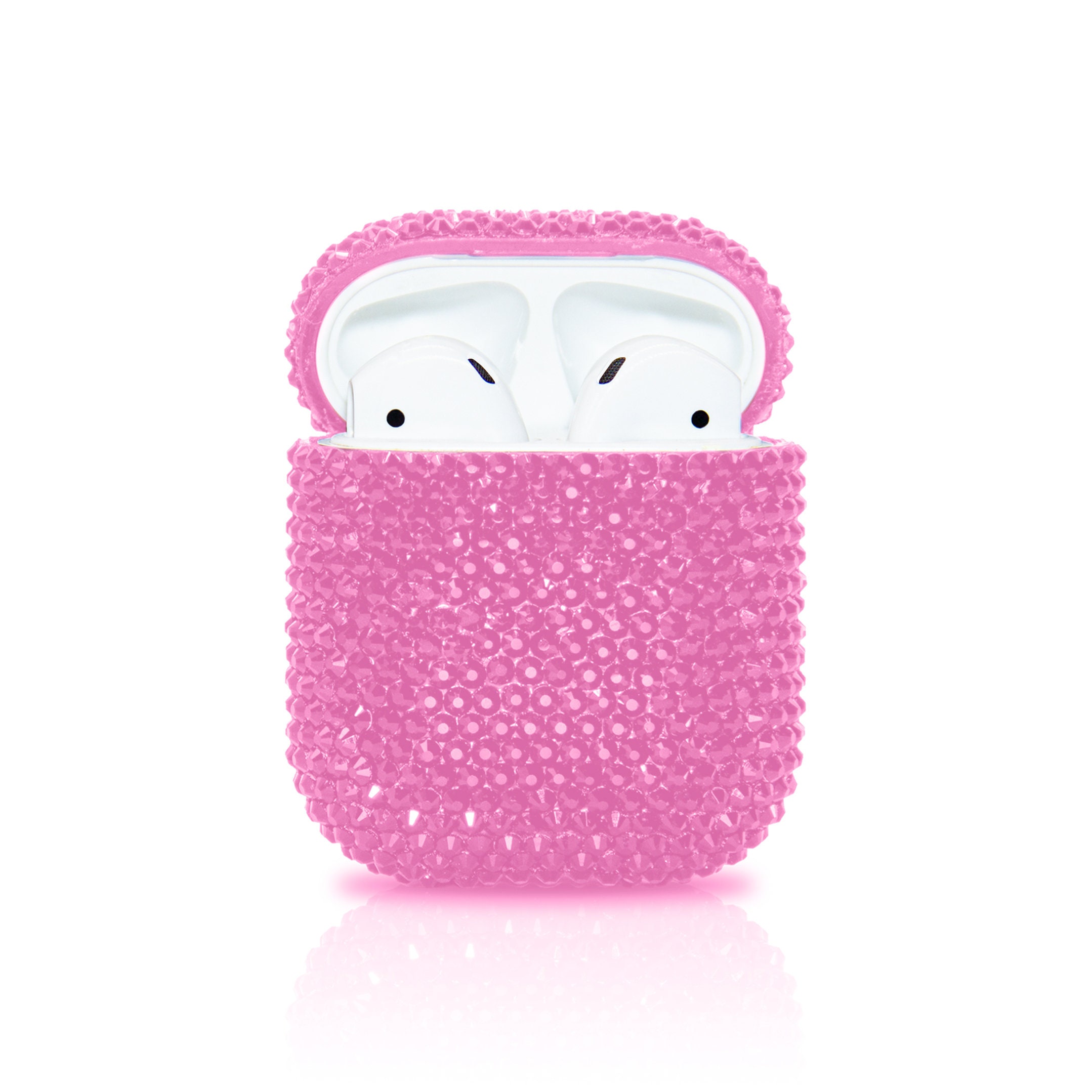 Light pink Bling AirPods Case Glitter AirPod Case Custom | Etsy