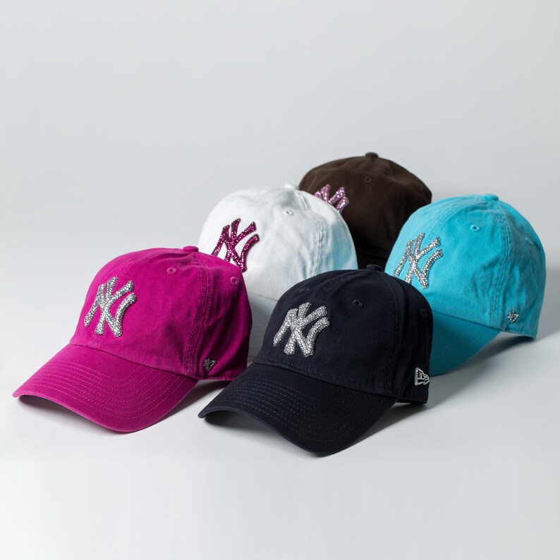 Pink New York Yankees Hat Baseball Cap Women Trending Now Etsy