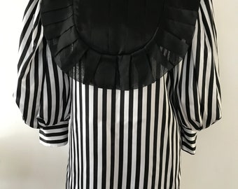 Pleated Bib Mini Dress
