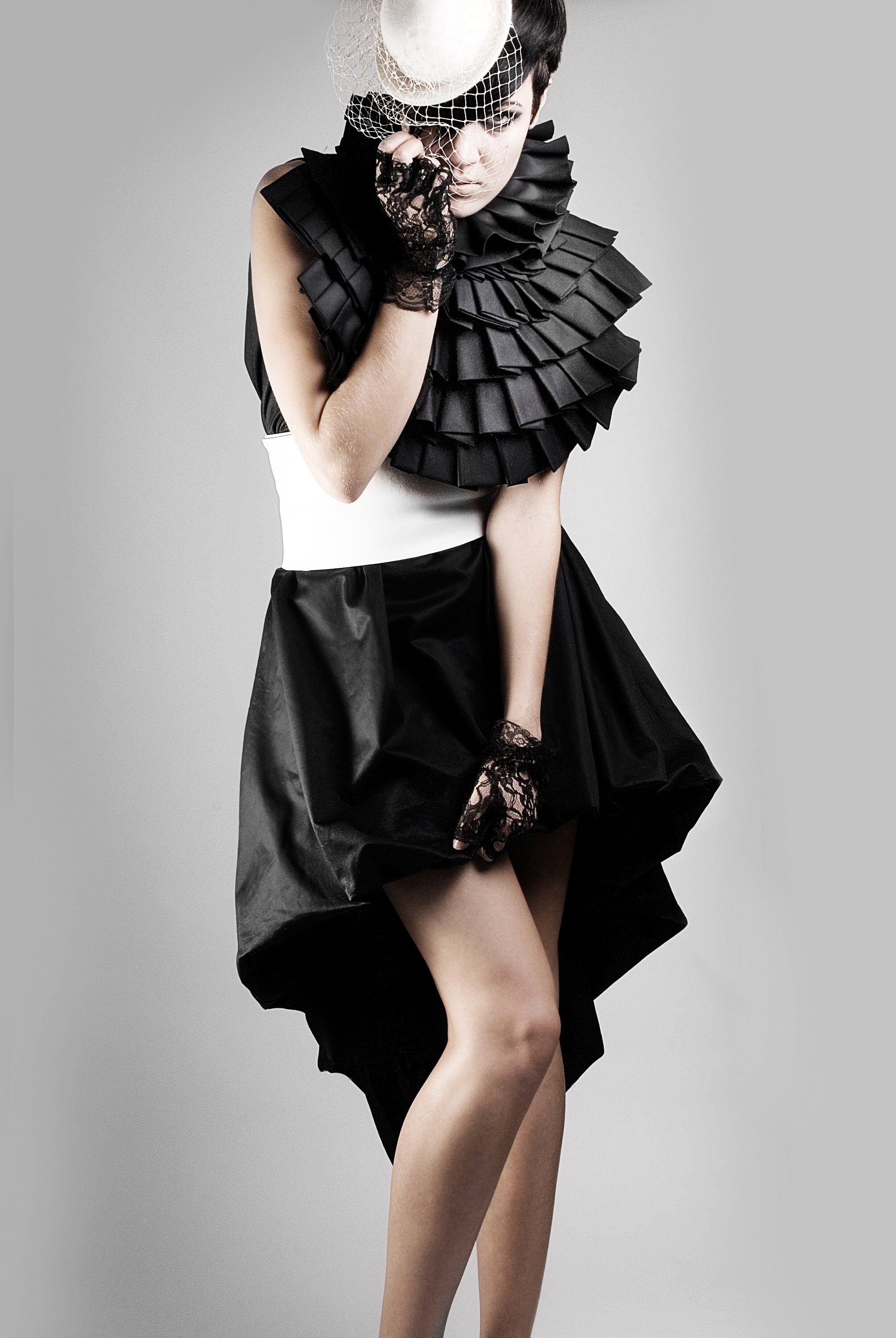 Trapeze Pleated Dress