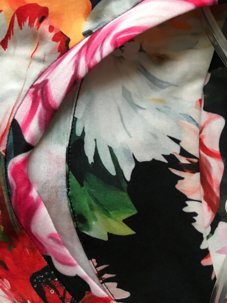 Floral T-Shirt with Hand Sewn Rhinestone image 7