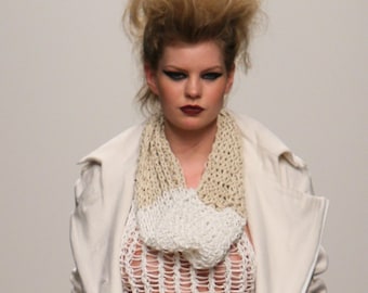 Hand Knitted Suede Snood
