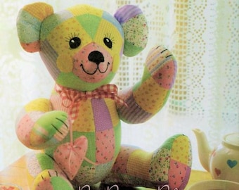 button jointed teddy bear pattern