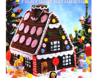 Vintage Crochet Pattern Lacy Christmas Village White Thread Crochet Town PDF Instant Digital Download Centerpiece or Mantel Decor