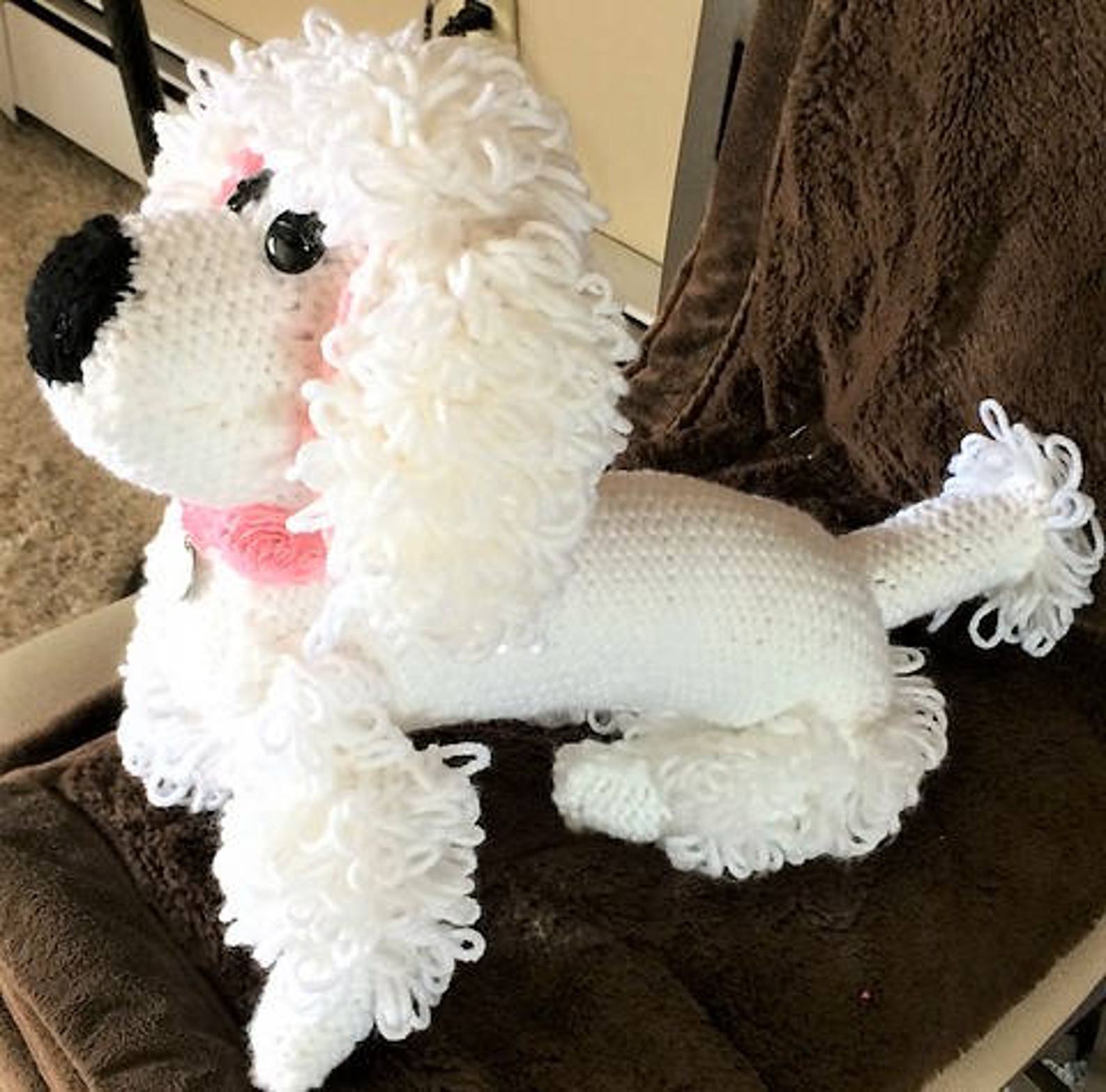 Vintage Knitting Pattern 10 Knit Poodle Toy Dog PDF Etsy