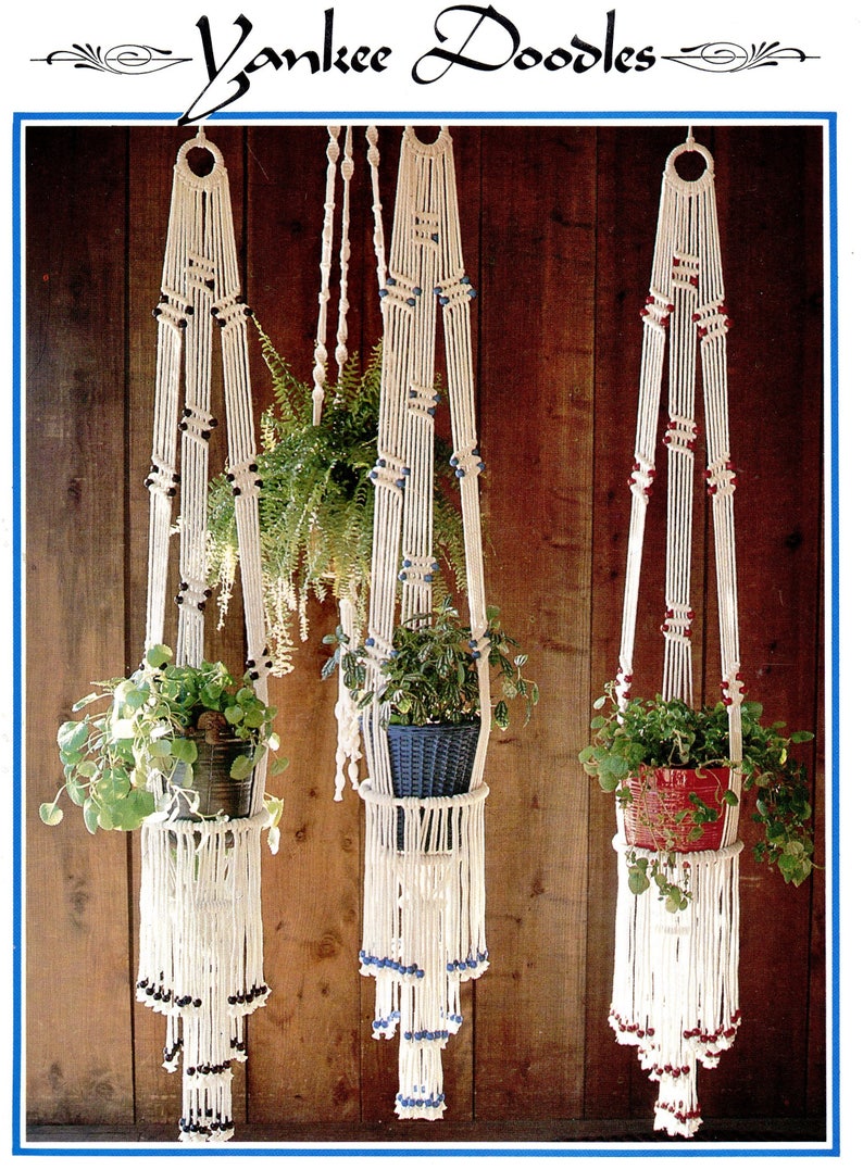Vintage Julianos Hang It All Book 3 Macrame Patterns PDF Etsy