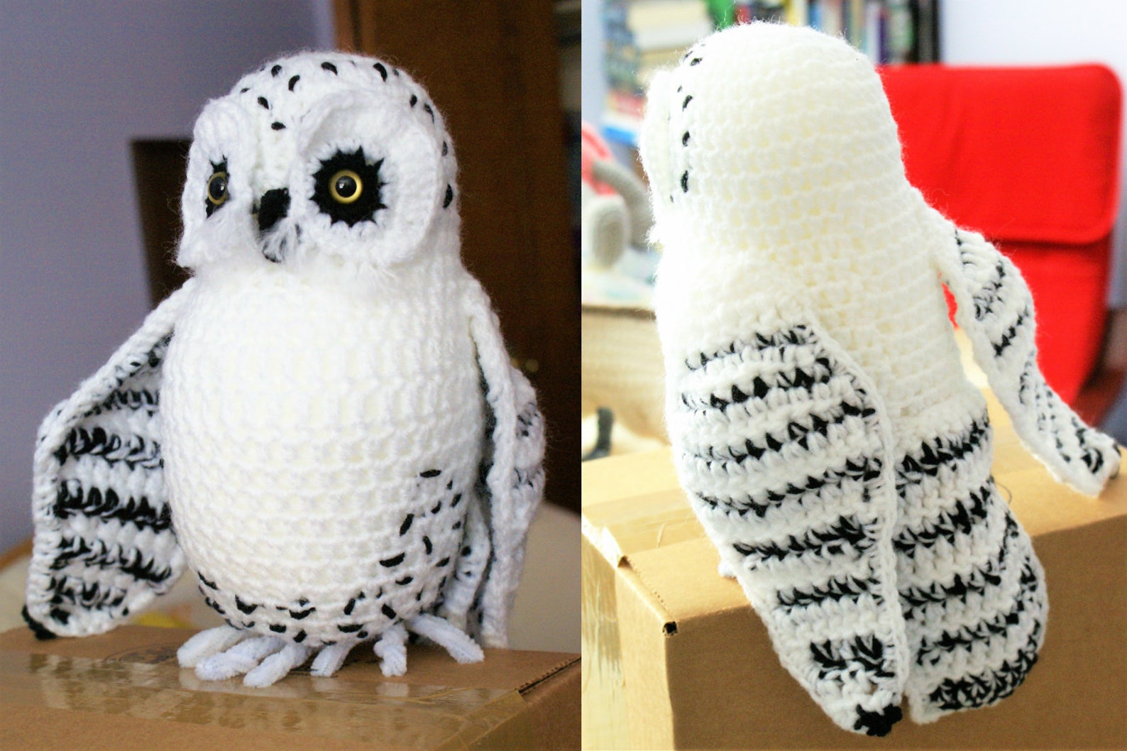 Vintage Crochet Snowy Owl Pattern 13 PDF Instant Digital Etsy