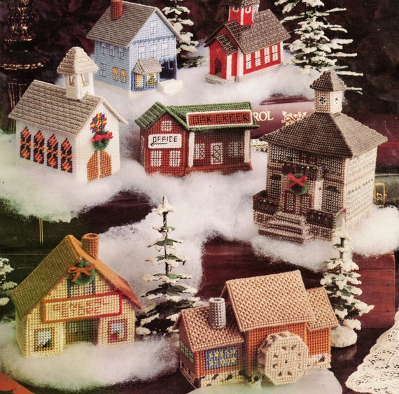 vintage-plastic-canvas-patterns-christmas-village-town-pdf-etsy