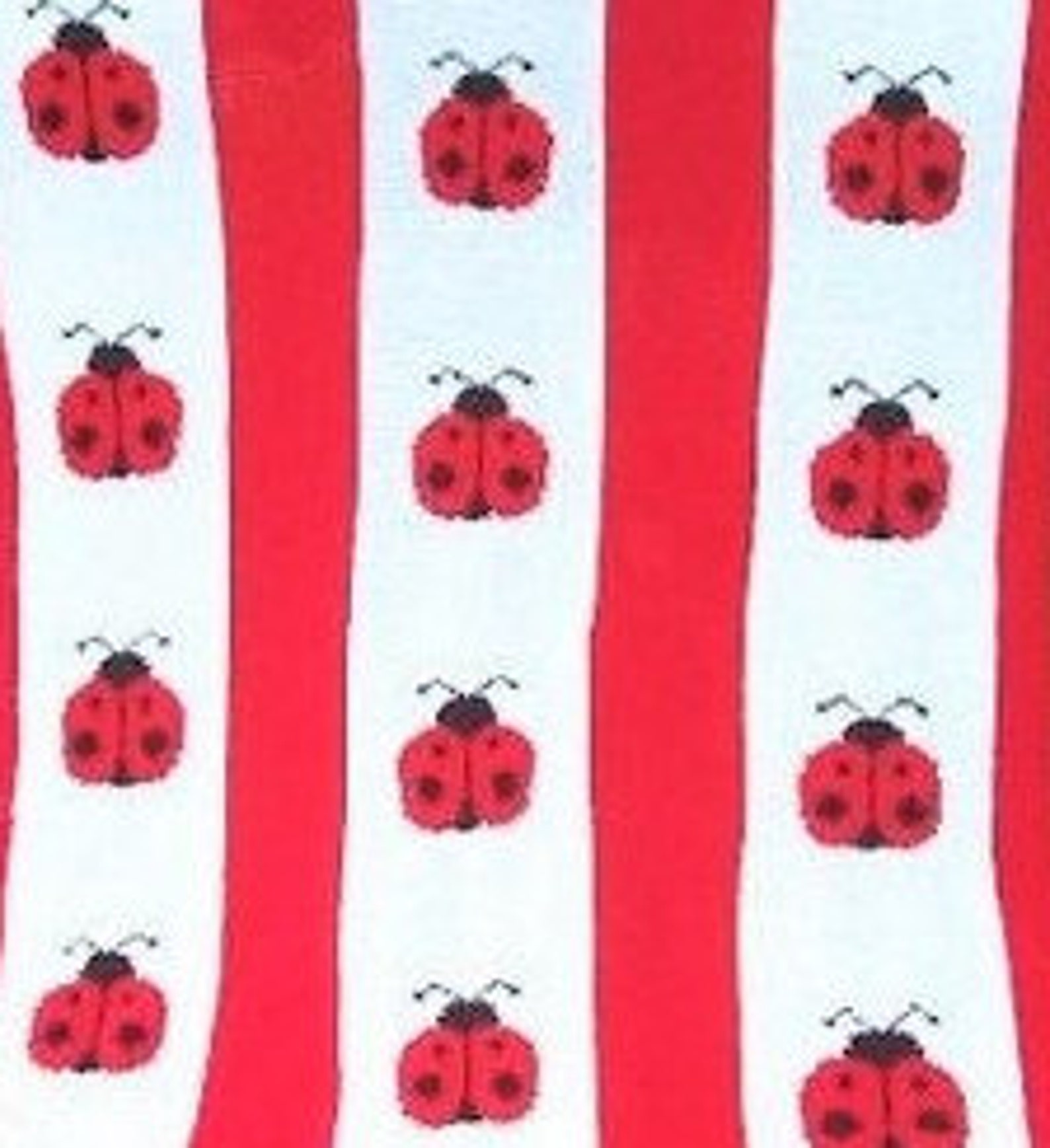 Vintage Knitting Pattern Ladybug Stripes Afghan PDF Instant Etsy