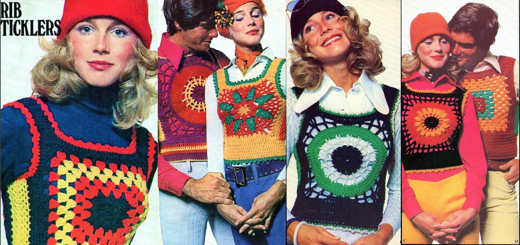 1970 crochet vest pattern