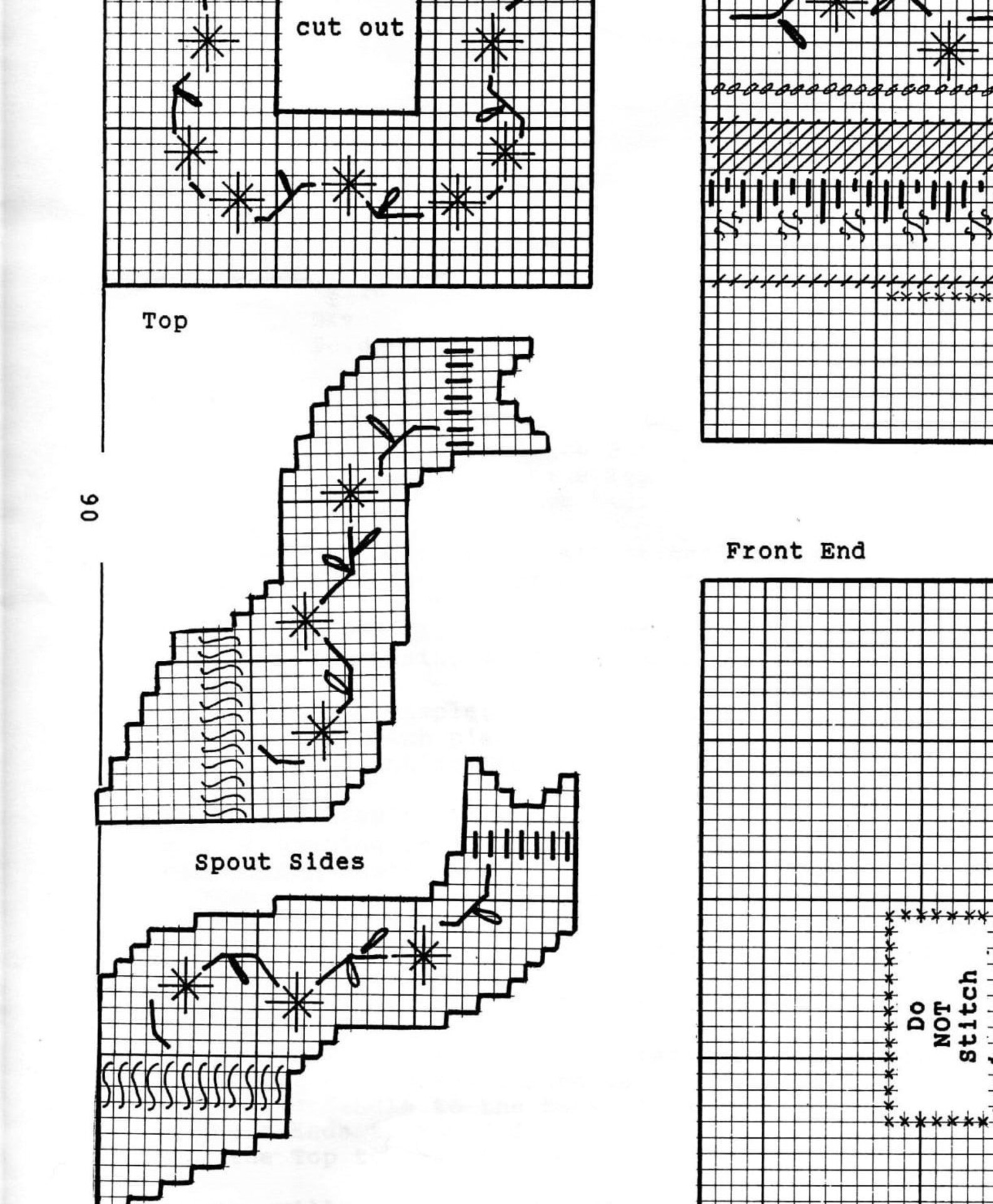 Vintage Plastic Canvas Pattern Pretty Tea Pot Tissue Box Cover Etsy