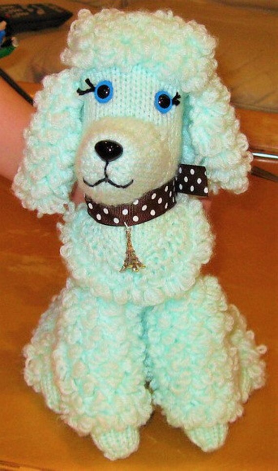 vintage poodle toy dog knitting pattern