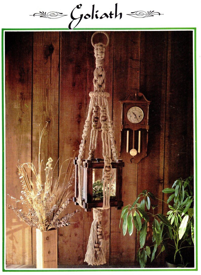 Vintage Julianos Hang It All Book 3 Macrame Patterns PDF Etsy