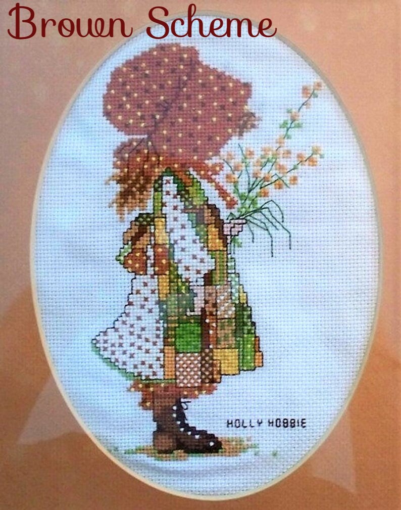 Vintage Cross Stitch Pattern Classic Holly Hobbie PDF Instant Etsy