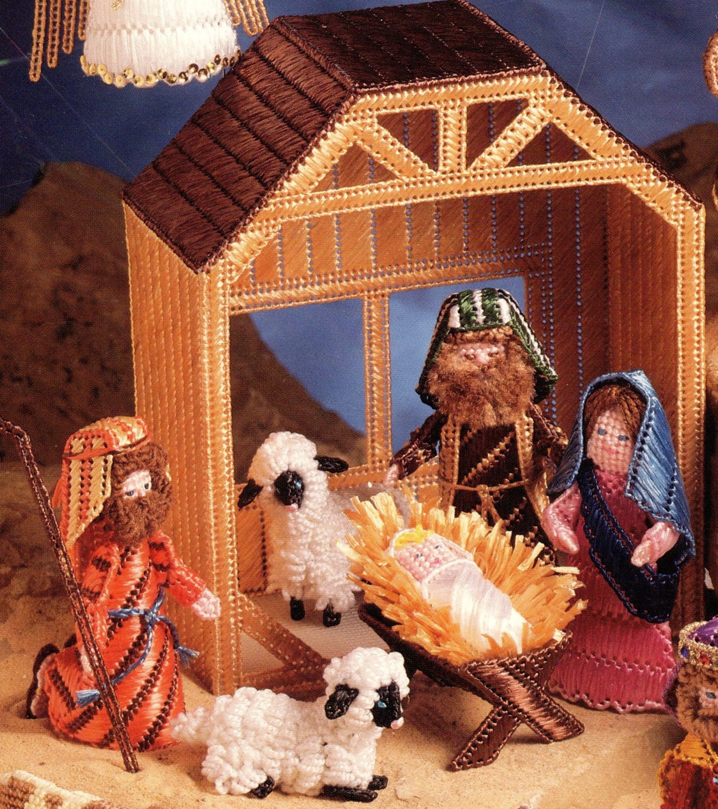 Vintage Plastic Canvas Christmas Nativity Patterns PDF Instant Etsy