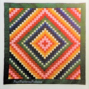 - PDF download Quilt pattern Trip Around the Caribbean x 88 in size 68 in