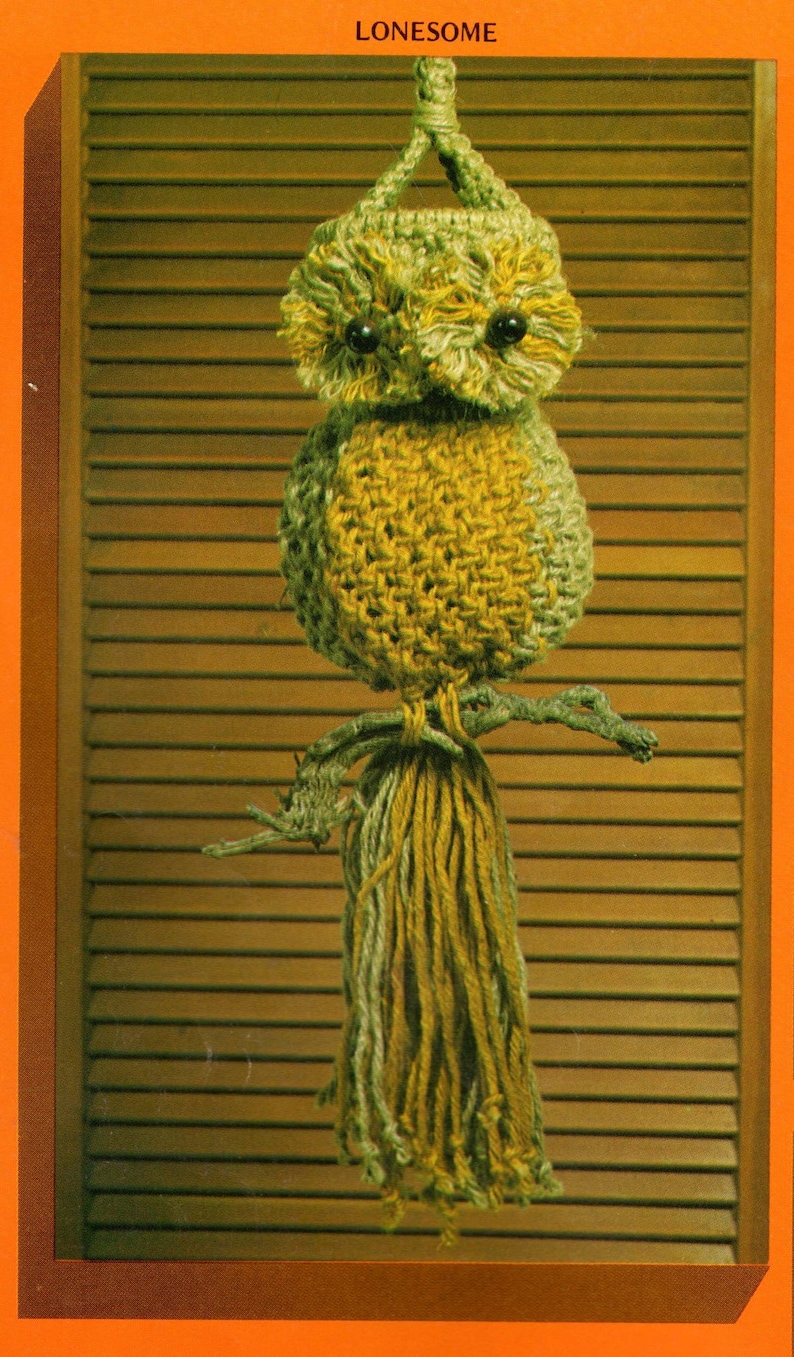 Vintage ALL Owls Rascals 3D Macrame Owls Patterns Book PDF 