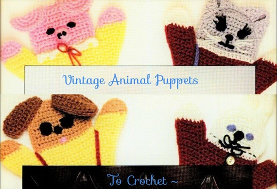 Butterick 4209 Soft Hand Puppet Patterns 7 Cute Animals