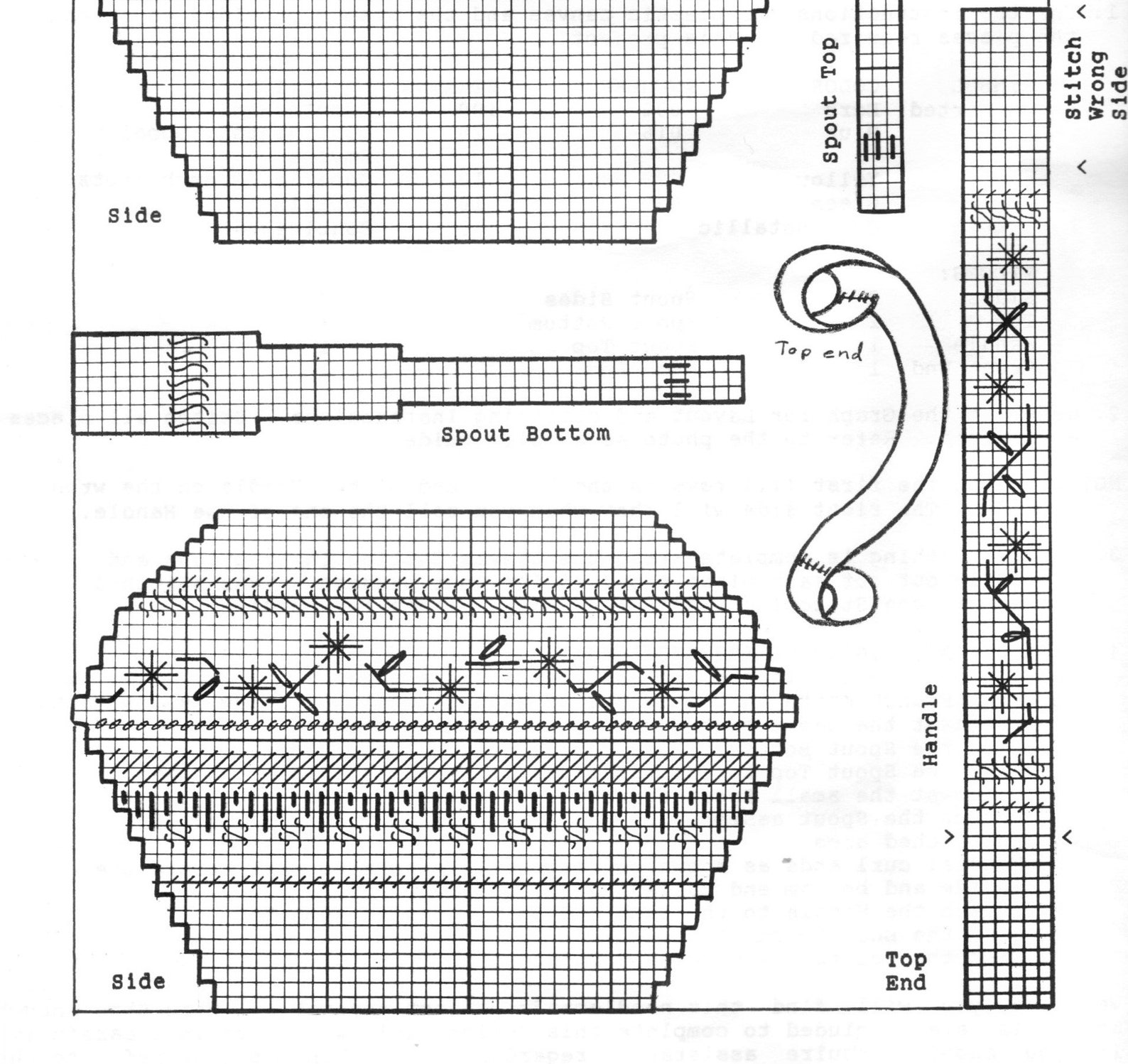 Vintage Plastic Canvas Pattern Pretty Tea Pot Tissue Box Cover Etsy