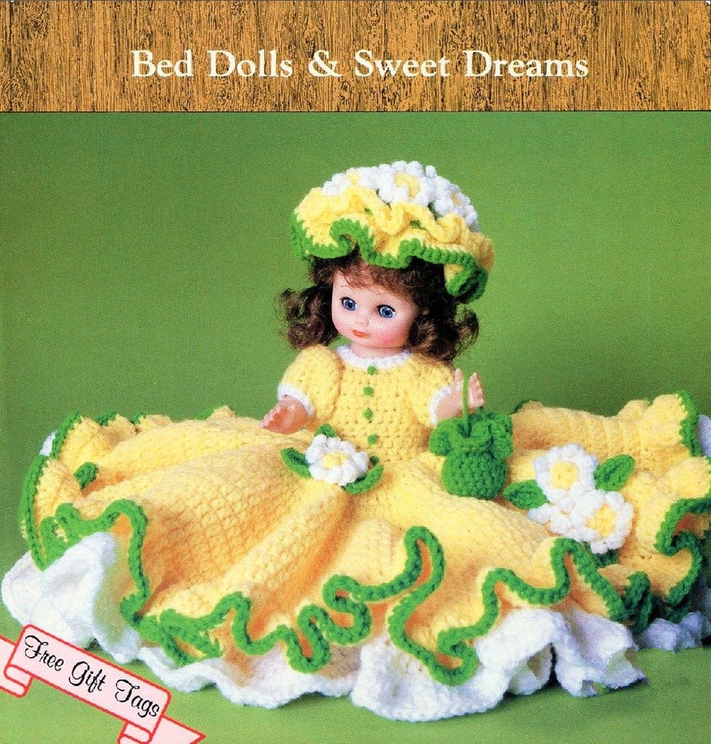 free crochet patterns for 13 inch bed dolls