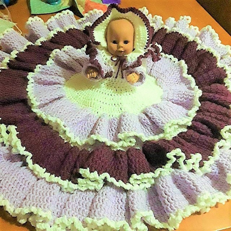 Vintage Crochet Pattern 13 Libby Bed Doll Dress Outfit Etsy