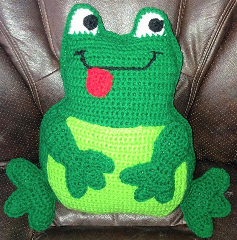 Vintage Crochet Pattern Frog Rug and Pillow Set PDF PDF Etsy