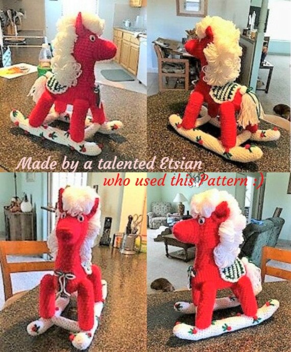 Webkinz Christmas Rocking Horse 2022 Vintage Crochet Pattern 12 Christmas Rocking Horse | Etsy Singapore