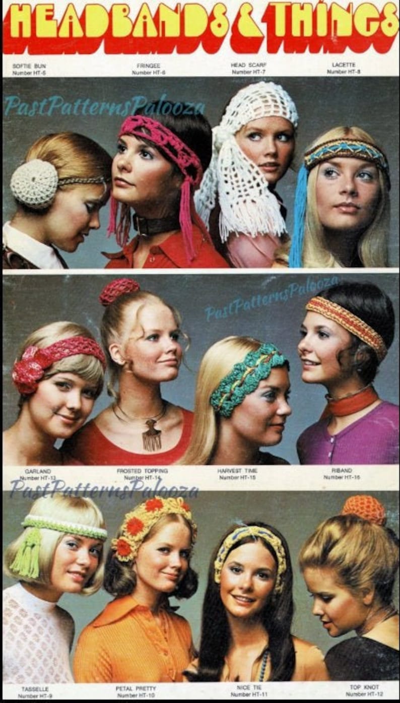 70s Headbands Wigs Hair Accessories
