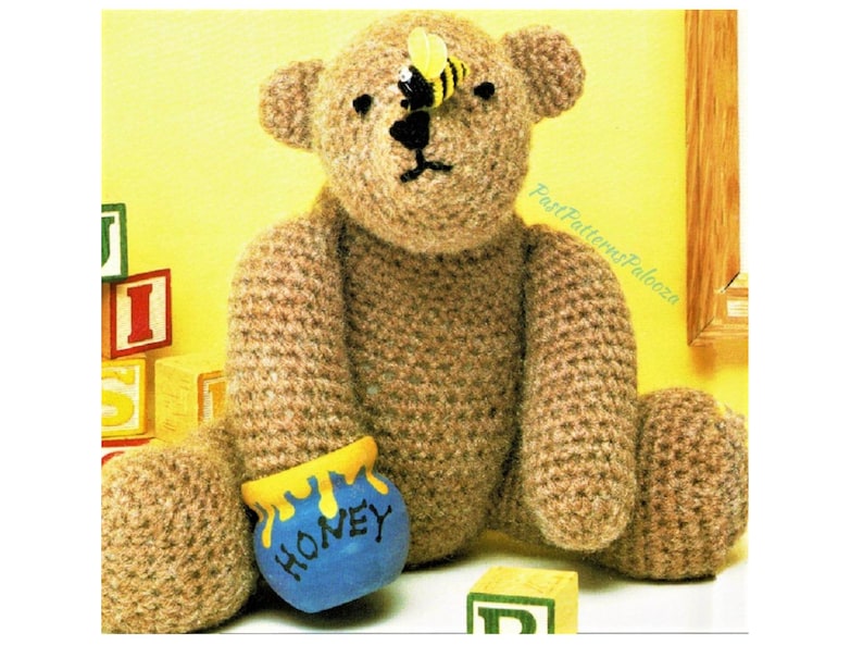 Vintage Crochet Pattern 11 Honey Pot Bear Amigurumi PDF Etsy