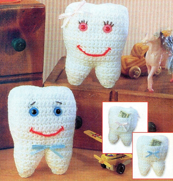 Vintage Crochet Pattern Tooth Fairy Tooth Fairy Pillow Bundle | Fairy