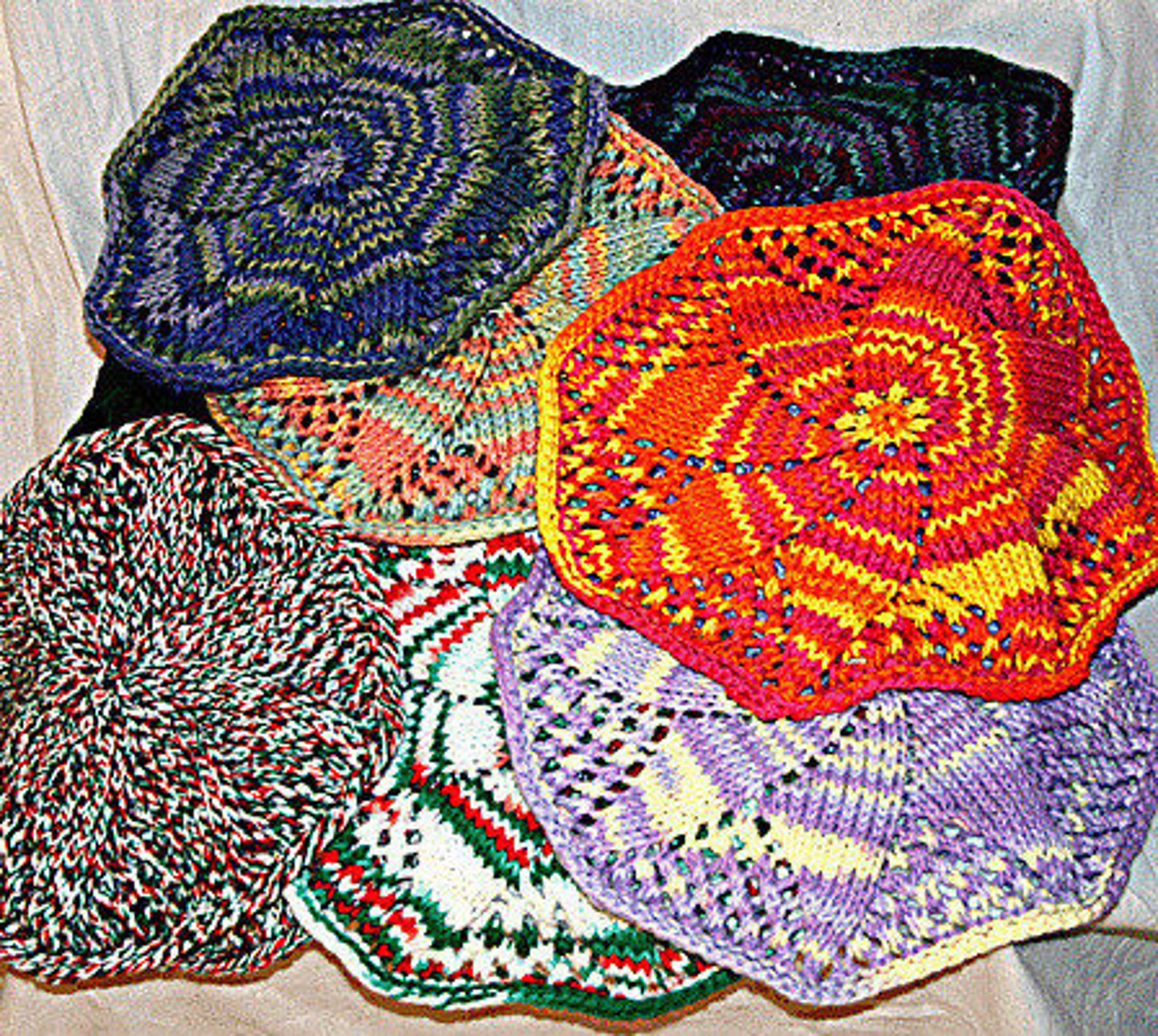 Vintage Dishcloth Patterns to Knit and Crochet 5 Designs PDF Etsy