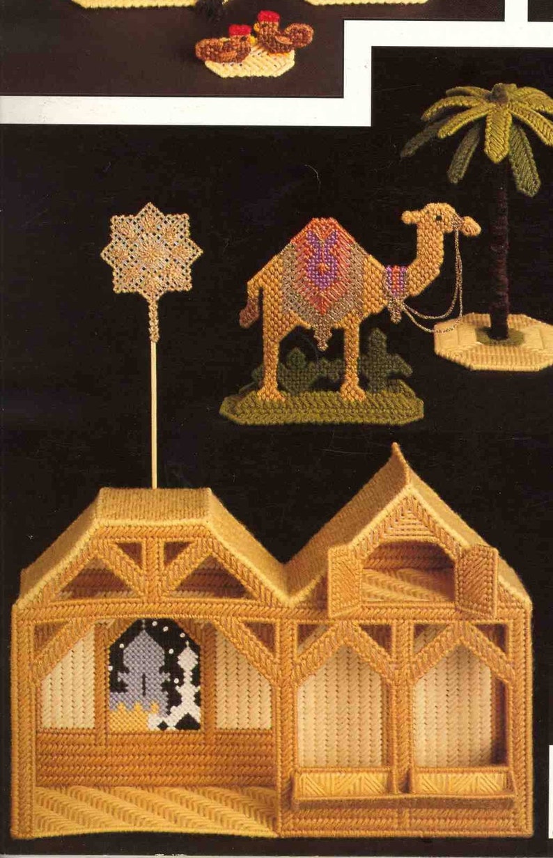 Vintage Plastic Canvas Patterns Christmas Nativity Set PDF Etsy