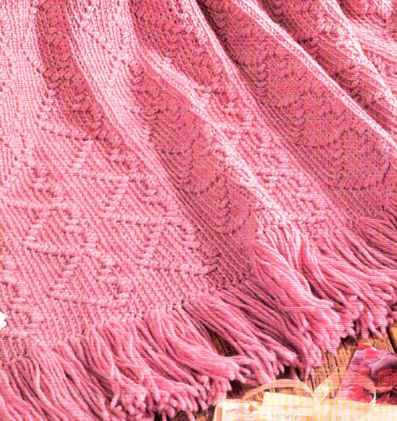 Vintage Crochet Pattern Linked Heart Chains Afghan PDF Instant | Etsy
