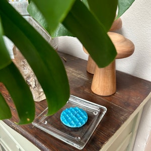 Blue waffle candle