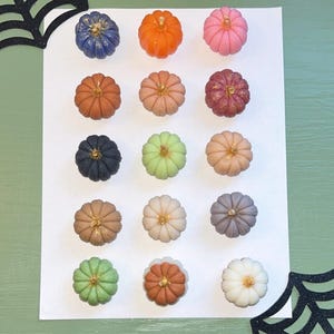 mini pumpkin candles/ Choose how many/ pumpkins/ fall candles/ Halloween candles/ fall decor