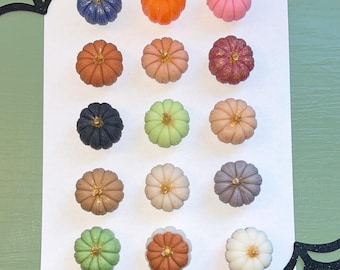 mini pumpkin candles/ Choose how many/ pumpkins/ fall candles/ Halloween candles/ fall decor