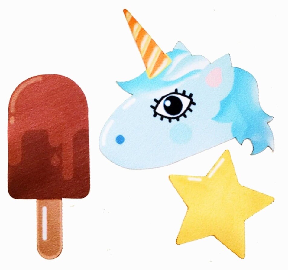 Reusable Fabric Decals Patches DIY Crafts Arts and Crafts Unicorn ...