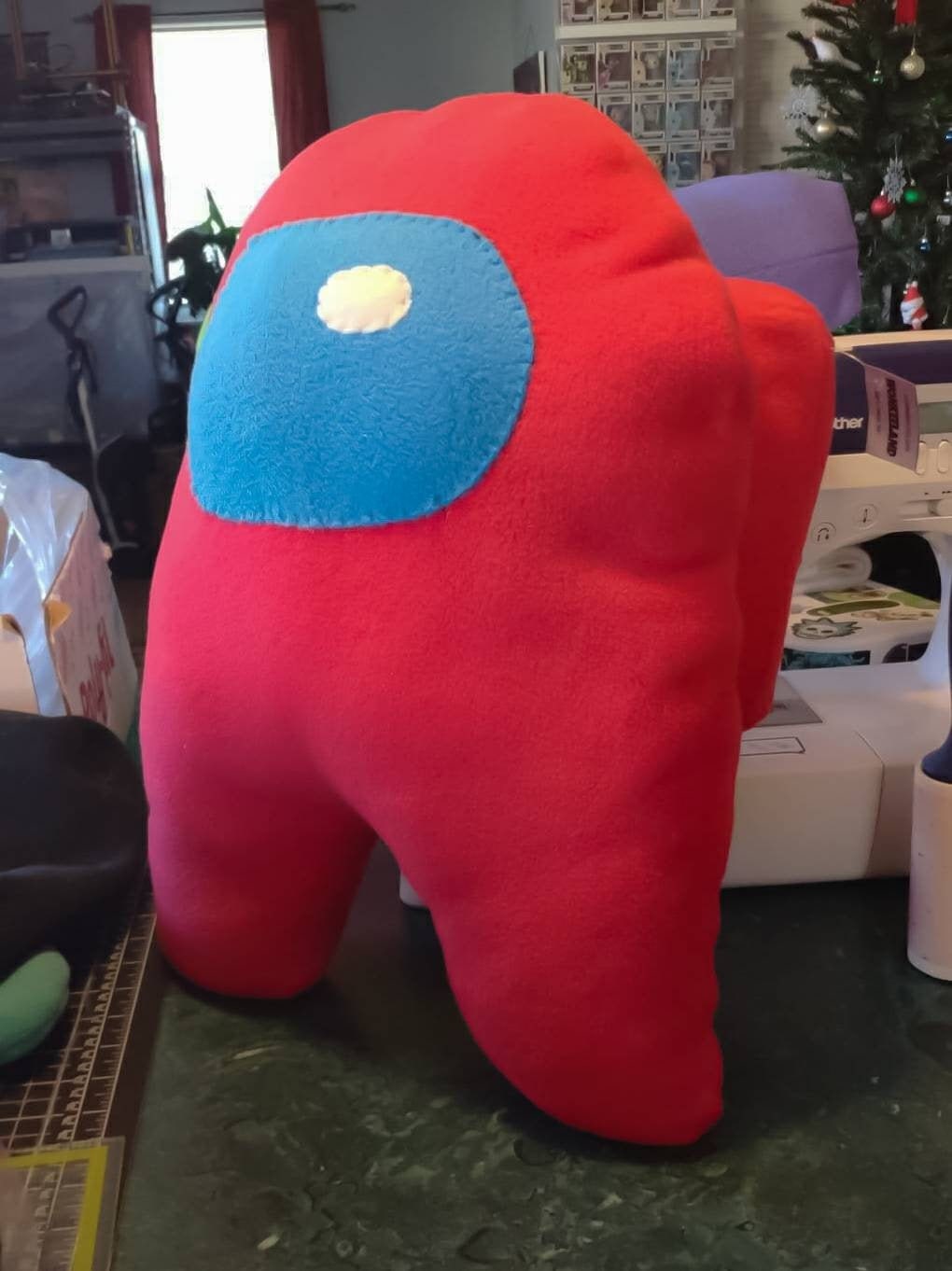 Large 17 Inch Among Us Plush Crewmate Stuffed Plushy Plushie Etsy