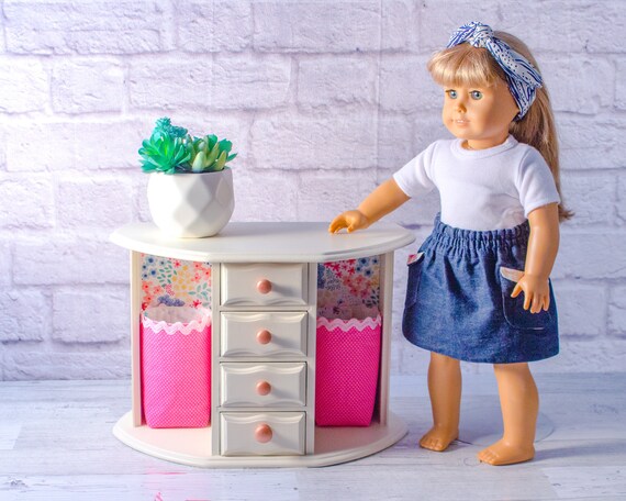 18 Inch Doll Furniture Fits American Girl Mini Wood Dresser Etsy