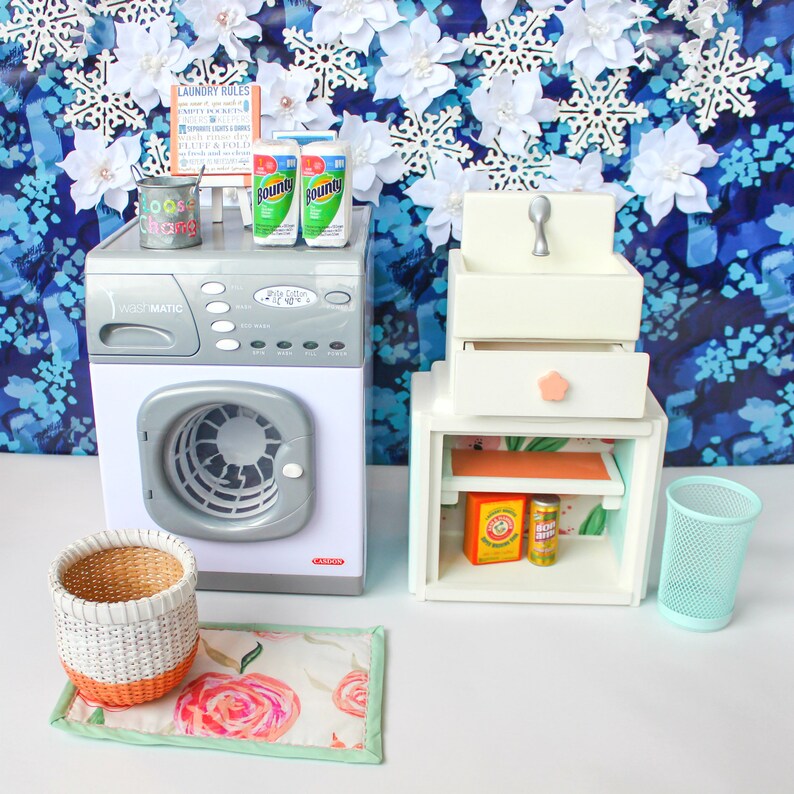 18 Inch Doll Washer American Girl Laundry Room Furniture 18 Etsy