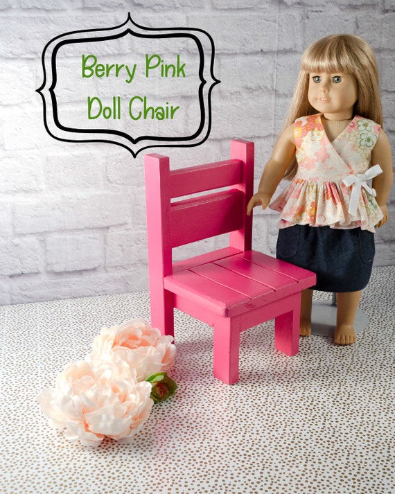 Mini Wood Chair Furniture For American Girl Dolls 18 Inch Doll Miniature Wooden Chair